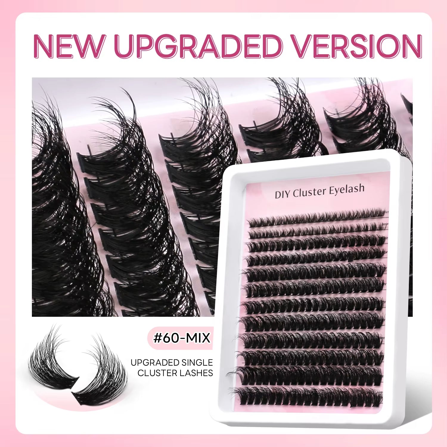 Lashes Clusters Faux Mink Lashes Eyelash Extension Voluminous Fluffy Wispy Cat Eyelashes Eyelashes Clusters Makeup