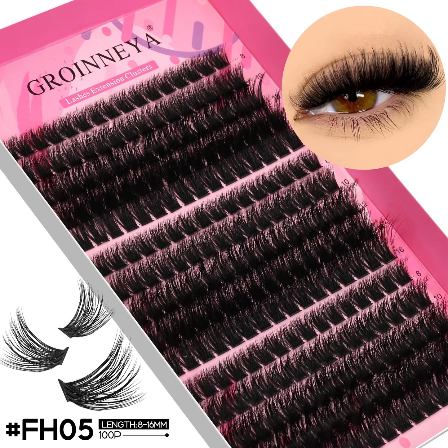 Lashes Clusters Faux Mink Lashes Eyelash Extension Voluminous Fluffy Wispy Cat Eyelashes Eyelashes Clusters Makeup